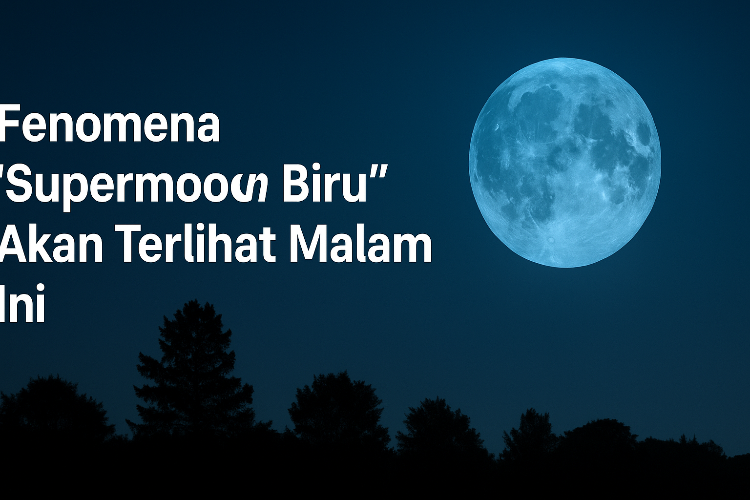 Fenomena “Supermoon Biru” Akan Terlihat Malam Ini